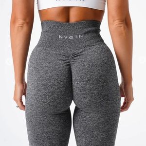 NVGTN Black Speckled Scrunch Seamless Leggings